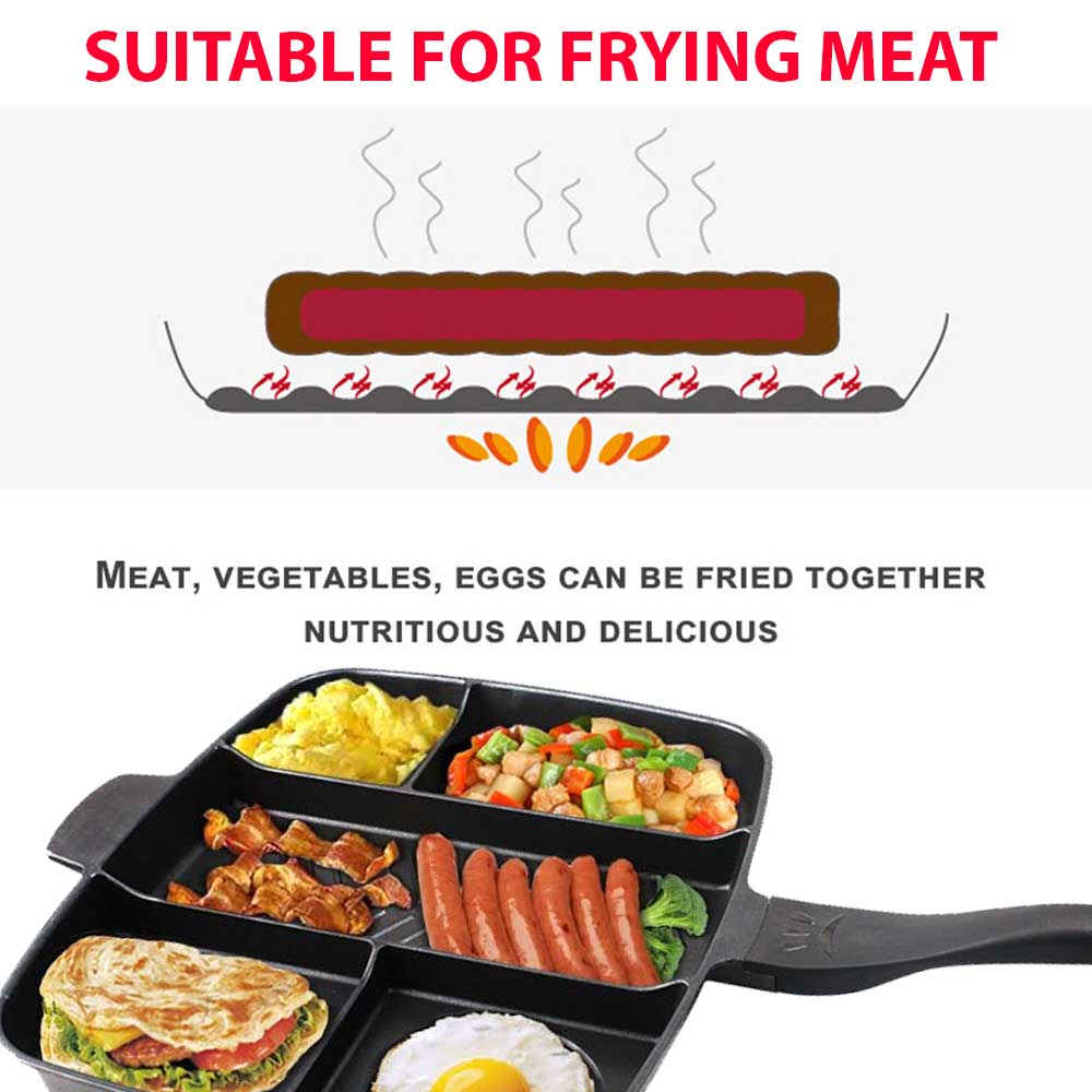 Non-Stick Divided Grill Pan - Value For you PH